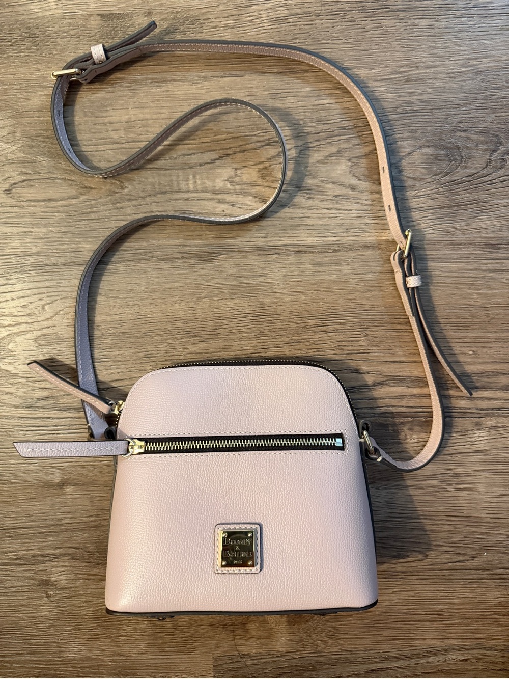 Dooney & Bourke Pebble Leather Crossbody with Gold Hardware